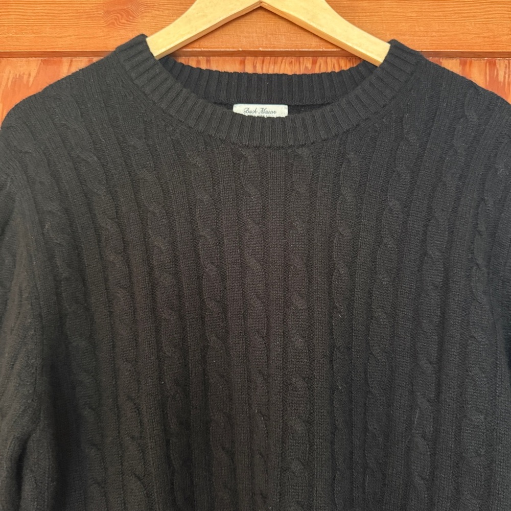 Buck Mason California 100% Cashmere Cable knit sweater. - Picture 7 of 9